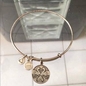 Used Alex and Ani Swan love bangle